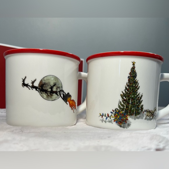 National Lampoons Christmas Vacation x Pottery Barn Mugs. Set of 2! Sold Out! - Picture 5 of 11